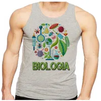 Camiseta Regata adulto ou infantil Biologia biologo profissão - Foto 2
