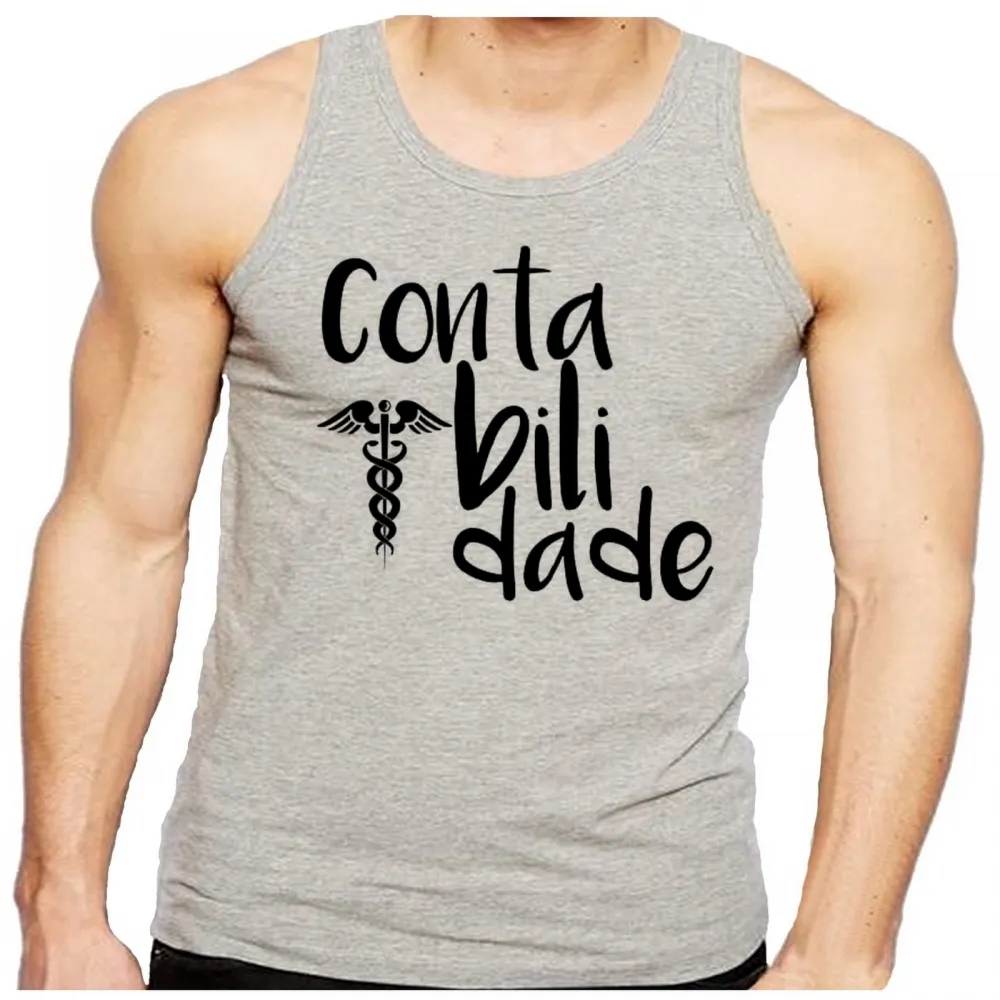 Camiseta Regata adulto ou infantil Contabilidade contador contadora Imagem