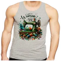 Camiseta Regata adulto ou infantil Costureira costura profissão - Foto 2