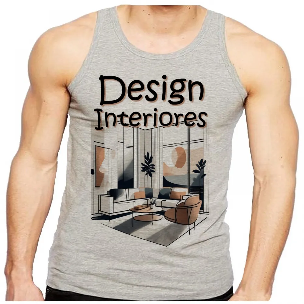 Camiseta Regata adulto ou infantil Design decorador arquiteto Imagem