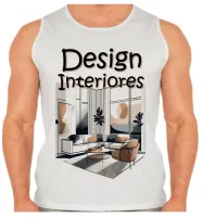 Camiseta Regata adulto ou infantil Design decorador arquiteto - Foto 2