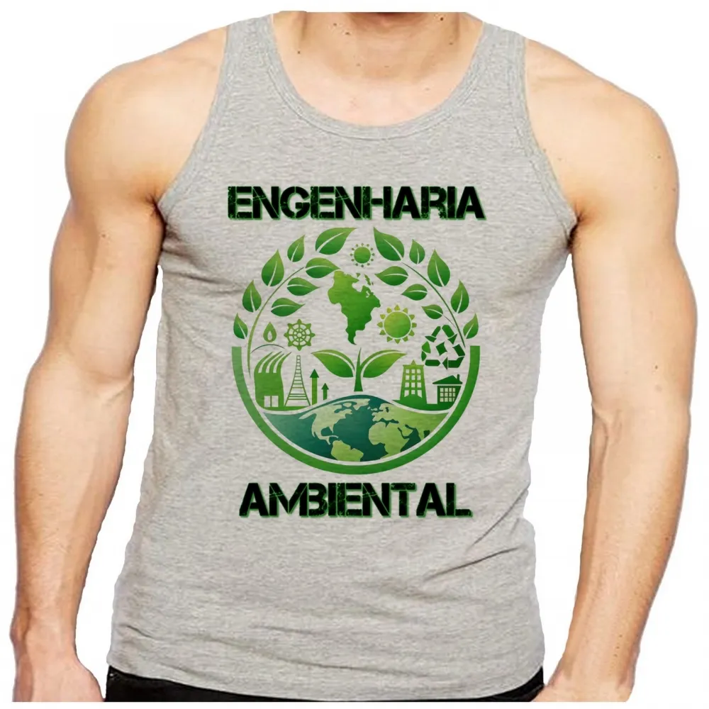 Camiseta Regata adulto ou infantil Engenharia Ambiental profissão Imagem