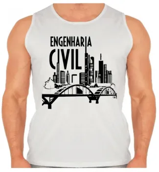 Camiseta Regata adulto ou infantil Engenharia Civil Engenheiro