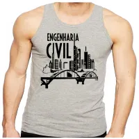 Camiseta Regata adulto ou infantil Engenharia Civil Engenheiro - Foto 2