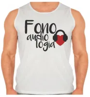 Camiseta Regata adulto ou infantil Fonoaudiologia fonoaudiologa profissão - Foto 2