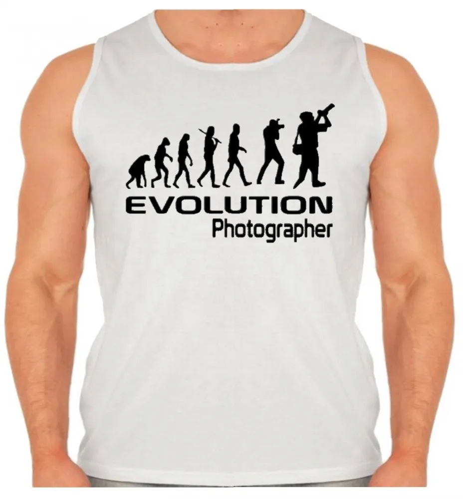 Camiseta Regata adulto ou infantil Fotografo fotografia evolução Imagem