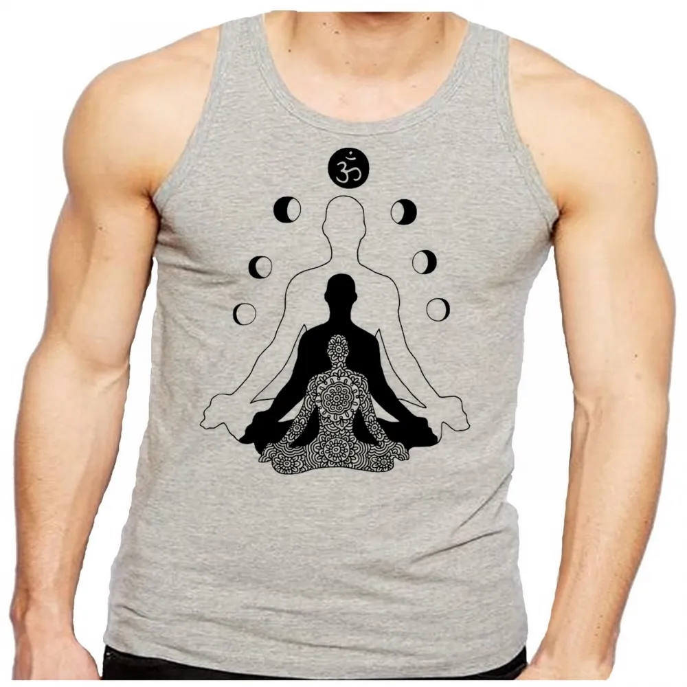 Camiseta Regata adulto ou infantil Meditação Yoga Reiki meditar Imagem