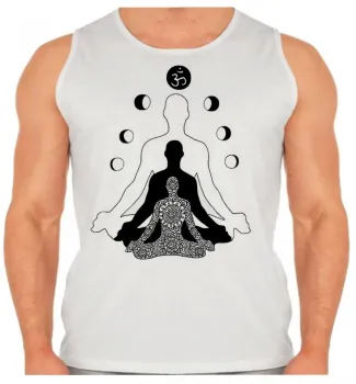 Camiseta Regata adulto ou infantil Meditação Yoga Reiki meditar - Foto 2