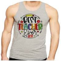 Camiseta Regata adulto ou infantil Melhor professor professora Teacher - Foto 2