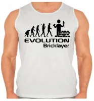 Camiseta Regata adulto ou infantil Pedreiro construtor evolução - Foto 2