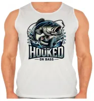 Camiseta Regata adulto ou infantil Pescador peixe pescaria anzol - Foto 2