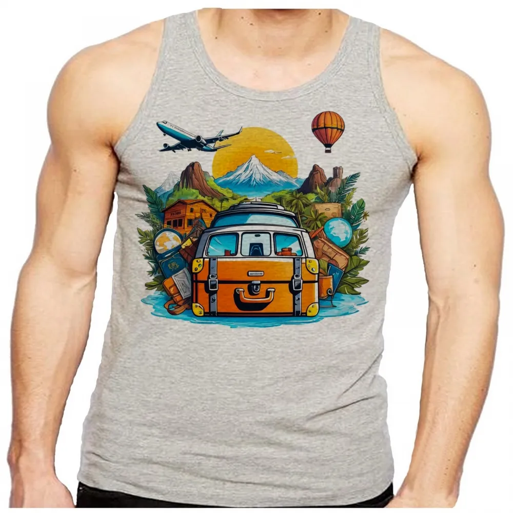 Camiseta Regata adulto ou infantil Turismo turista estudante