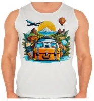 Camiseta Regata adulto ou infantil Turismo turista estudante - Foto 2