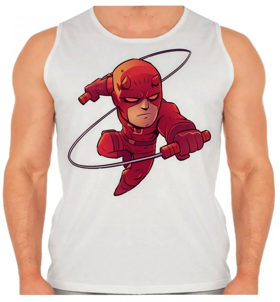 Camiseta Regata adulto ou infantil Demolidor amigo justiceiro