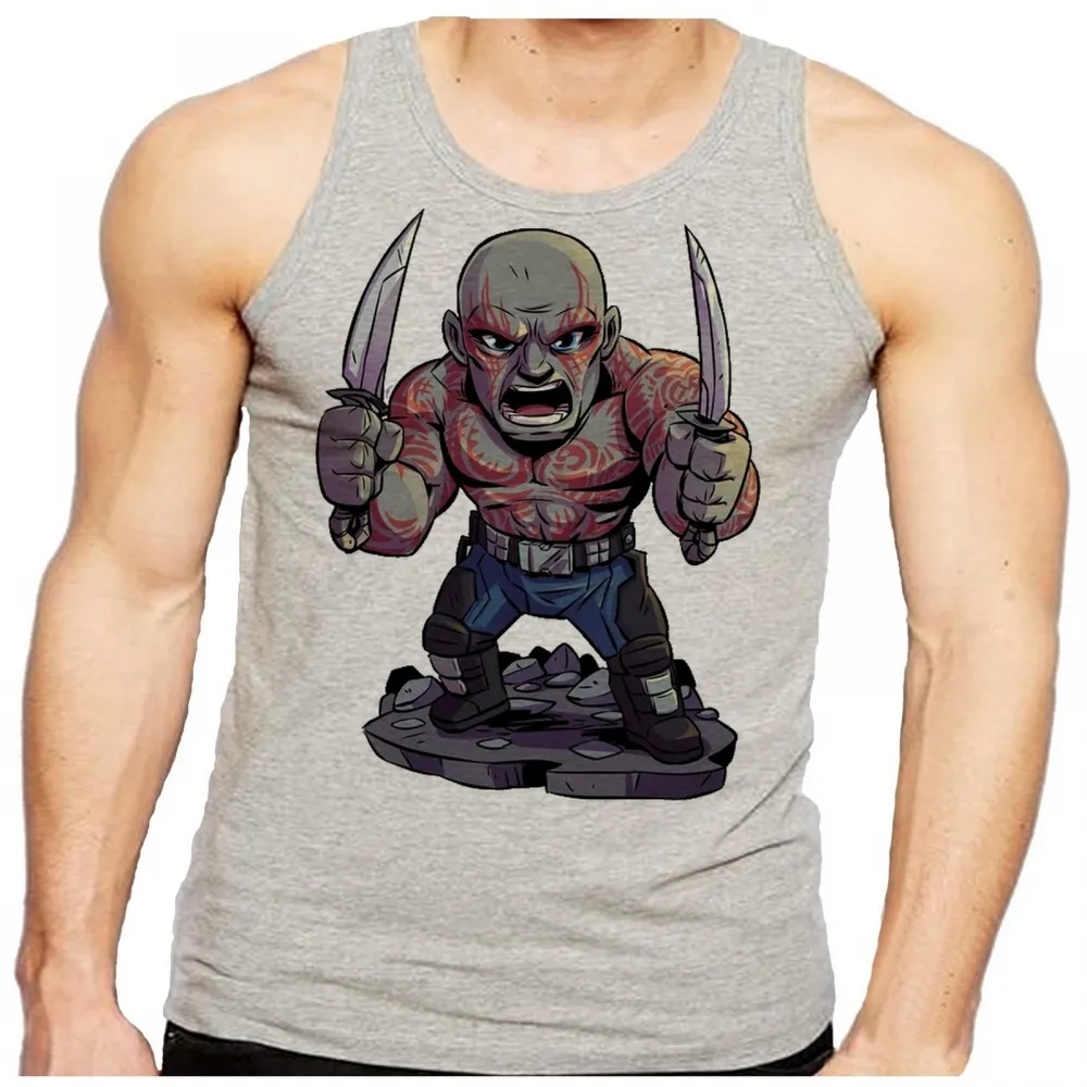 Camiseta Regata adulto ou infantil Drax guardiões da galaxia