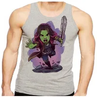 Camiseta Regata adulto ou infantil Gamora guardioes da galaxia - Foto 2