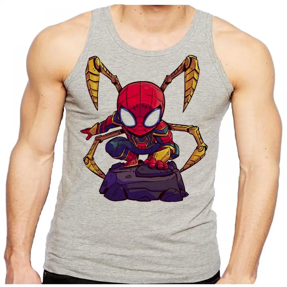 Camiseta Regata adulto ou infantil Homem aranha trja tony Stark