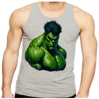 Camiseta Regata adulto ou infantil Hulk vingadores super heroi verdão - Foto 2