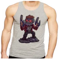 Camiseta Regata adulto ou infantil Peter quill guardioes galaxia hero - Foto 2