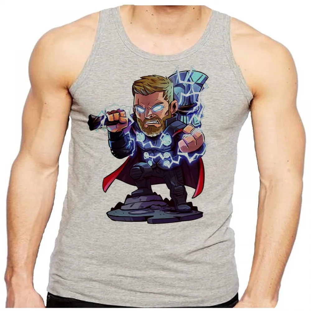 Camiseta Regata adulto ou infantil thor martelo vingadores hero