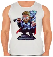 Camiseta Regata adulto ou infantil thor martelo vingadores hero - Foto 2