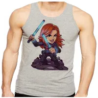 Camiseta Regata adulto ou infantil Viuva negra vingadores mulher - Foto 2