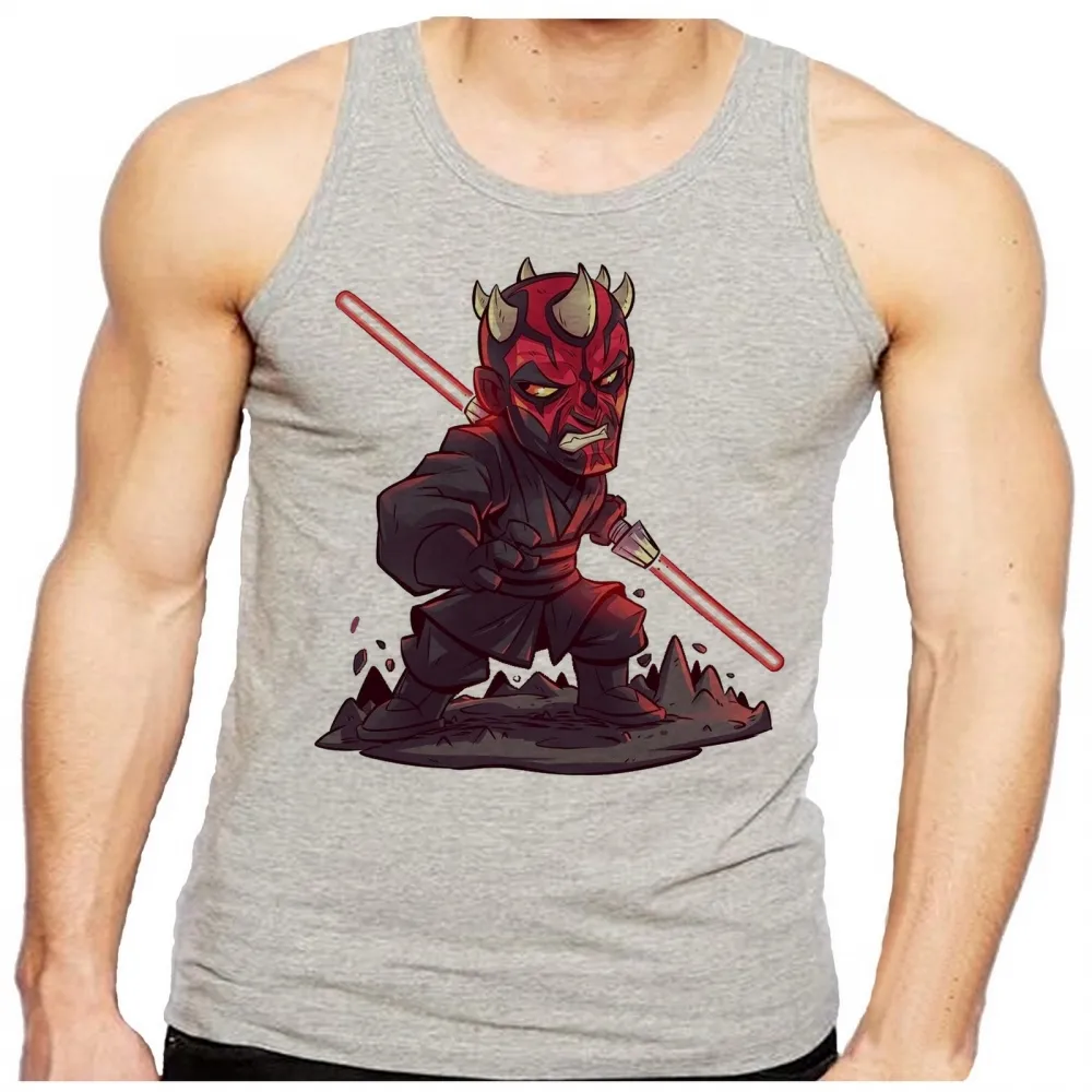 Camiseta Regata adulto ou infantil Darth Maul vilão vader star wars