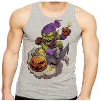 Camiseta Regata adulto ou infantil Duende verde homem aranha vilão - Foto 2