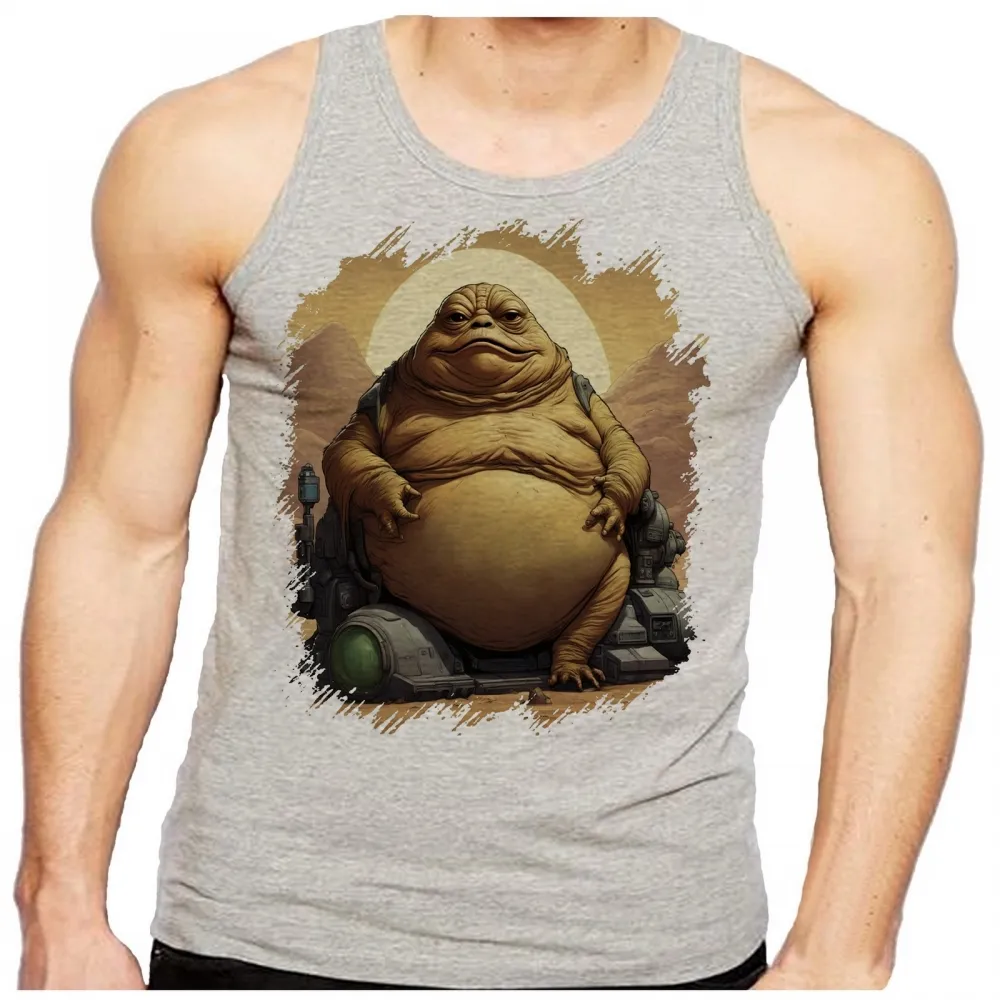 Camiseta Regata adulto ou infantil Jabba hutt vilão star wars