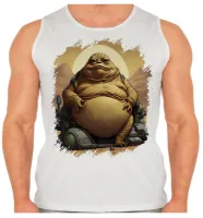 Camiseta Regata adulto ou infantil Jabba hutt vilão star wars - Foto 2