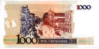 C193 - 1000 Cruzados - Machado de Assis - Data: 1987 - Estado de Conservação: Soberba (Sob) - Foto 2