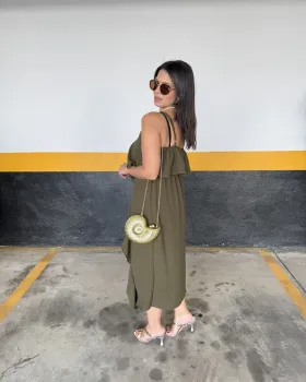 BATA BOHO CHIC LONGA - VERDE MILITAR - Foto 2