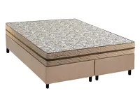 Base queem simples + Colchão  queen Molas Ensacadas Basic Paropas D80 24 cm altura ate 150 KG promoção