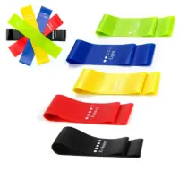 Kit 11 Elastico Extensor Treino Funcional Academia Em Casa Ginastica Mais 5 Mini Bands Faixas Funcional Exercícios Fitness - Foto 3