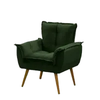 Poltrona Decorativa Bela  em suede PR - Foto 5