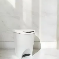 Kit Desentupidor Manual De Pia Vaso Ralo Cano Esgoto E Lixeira 15l Cesto Pedal Lixo Banheiro Resistente Escritório - Foto 6
