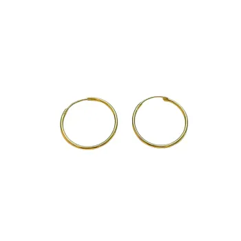 Brinco ouro 18k argola lisa - RBX642 - Foto 2
