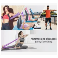 Faixa Elástica Para Fisioterapia Yoga Alongamento Pilates - Foto 2