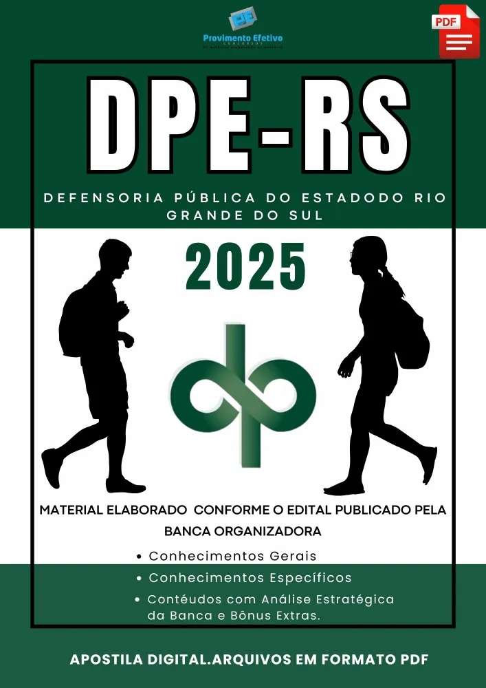 Apostila DPE RS Defensor Público 2025 Imagem