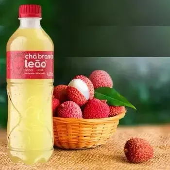 Kit 6 Chá Branco Matte Leão Sabor Lichia Zero 450ml - Foto 2
