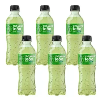 Chá Verde Leão Limão Zero 450ml (Antioxidantes) - Pack Com 6 Unidades