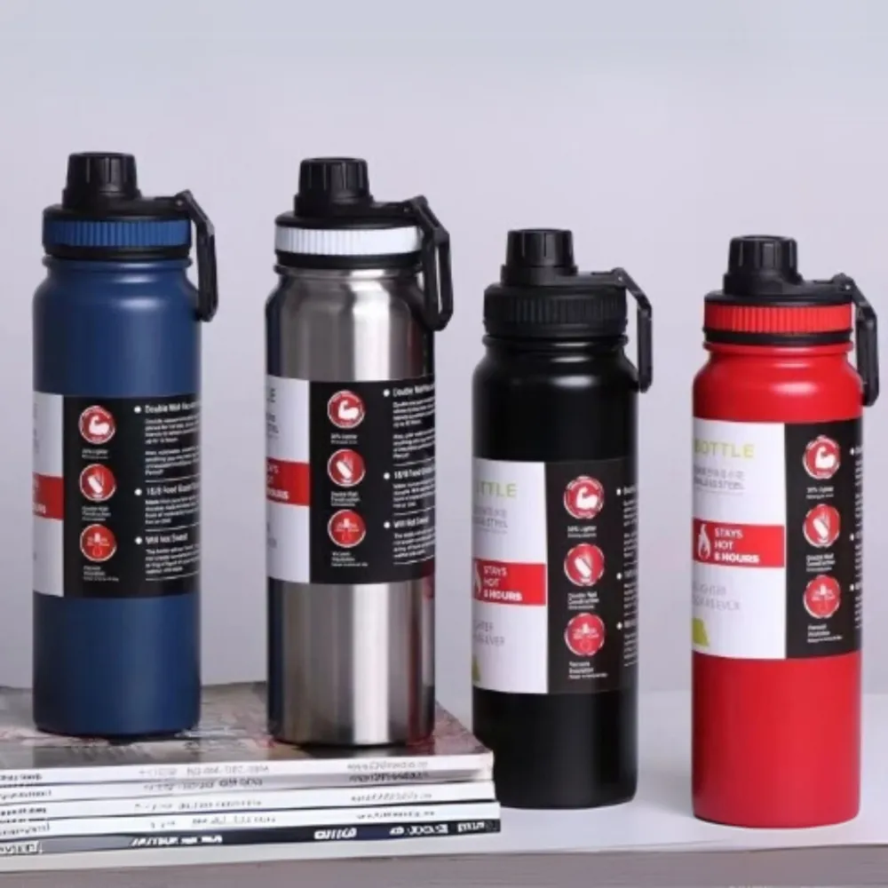 Garrafa Térmica 800ml garrafa espacial Quente Frio Com Isolamento Térmico De Grande Capacidade 