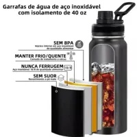 Garrafa Térmica 800ml garrafa espacial Quente Frio Com Isolamento Térmico De Grande Capacidade  - Foto 6