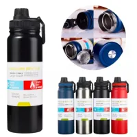 Garrafa Térmica 800ml garrafa espacial Quente Frio Com Isolamento Térmico De Grande Capacidade  - Foto 9