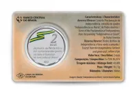 2022 - 2 Reais - Comemorativa - Bicentenário da Independência - 30mm - No blister - Foto 2