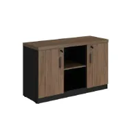 Armário Baixo Credenza 1200 com 2 portas e Nichos Versa