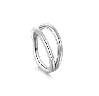 Argola em TITÂNIO DUPLA RING Clicker  TIT05 Imagem