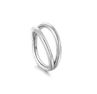 Argola em TITÂNIO DUPLA RING Clicker  TIT05