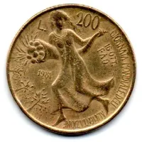 Itália - 1981 - 200 Lire - Comemorativa - FAO