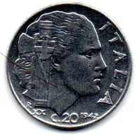 Itália - 1942 - 20 Centesimi